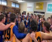 Golden Square team song after win over Kangaroo Flat. Video by Luke West