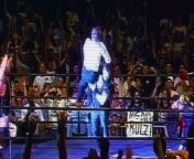 A legend of hardcore wrestling, The Sandman made his mark in ECW as the ultimate beer-chugging dirtbag--but lines are blurred when his real family is brought into the ring
