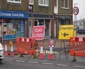 Chichester road closed for 12 weeks in West Sussex.