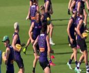 Fremantle coach Justin Longmuir is hopeful ruck Sean Darcy will be fit for Friday’s clash with Sydney at Perth Stadium. Darcy was subbed out Saturday’s win over Richmond with a tight calf and wasn’t sighted at training today. Fremantle will name it final team on Thursday.