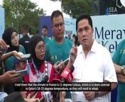 P-S-S-I Chairman and Indonesian State-Owned Enterprises Minister Erick Thohir on U23 Preparation Against Guinea from big boob indian p
