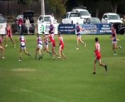 BFNL: Gisborne's Harry Luxmoore kicks goal number six against South Bendigo from rocco the number one