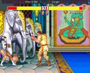 Street Fighter II'_ Hyper Fighting - Chun li like vs Garger from ryona chun li