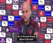 Manchester City boss Pep Guardiola reeked of sarcasm when asked about his animated discussions with players