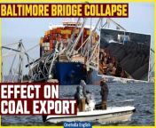 The collapse of a significant bridge in Baltimore on Tuesday is poised to halt coal exports from the port for up to six weeks, potentially impeding the transport of approximately 2.5 million tons of coal, according to Ernie Thrasher, CEO of Xcoal Energy &amp; Resources LLC. With Baltimore being the second-largest terminal for coal in the US, the blockage of this major coal hub threatens to disrupt global energy supply chains, which have only recently begun to recover from pandemic-related slowdowns. Thrasher noted that while some diversion to other ports is possible, the capacity constraints of these alternative ports pose limitations on such efforts.&#60;br/&#62; &#60;br/&#62;#BaltimoreBridgeCollapse #USBridgeCollapse #BaltimoreBridgeCollapseVideo #FrancisScottBridgeCollapse #BridgeCollapseVideo #CoalExport #SupplyDisruption #CoalIndustry #BridgeCollapseImpact #GlobalTrade #EnergySupply #ExportImpact #CoalTransportation #USBridgeCollapse #CoalExports #IndiaCoalImport #SupplyChainDisruption #InfrastructureFailure #EconomicImpact #EnergyMarket #CoalTrade #GlobalShipping #TradeDisruption #ExportMarket&#60;br/&#62;~PR.152~ED.101~GR.125~HT.96~
