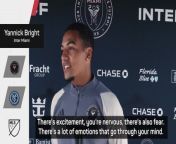 SuperDraft signing Bright talks about “big emotion” playing with Messi from big facial shocked