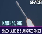 On March 30, 2017, SpaceX launched and landed a used rocket for the first time. &#60;br/&#62;&#60;br/&#62;This was a huge step forward in SpaceX&#39;s plight to develop fully reusable rockets and reduce launch costs. The Falcon 9 rocket had completed a previous mission almost a year earlier, when it launched SpaceX&#39;s robotic Dragon cargo spacecraft to the International Space Station. The rocket booster then landed vertically on one of SpaceX&#39;s drone ships in the Atlantic Ocean, and this was the first successful drone ship landing for SpaceX. The company refurbished the rocket to prepare it for a second flight. This time the Falcon 9 launched a communications satellite called SES-10. It lifted off from Kennedy Space Center and stuck another awesome drone-ship landing after delivering the satellite into orbit.